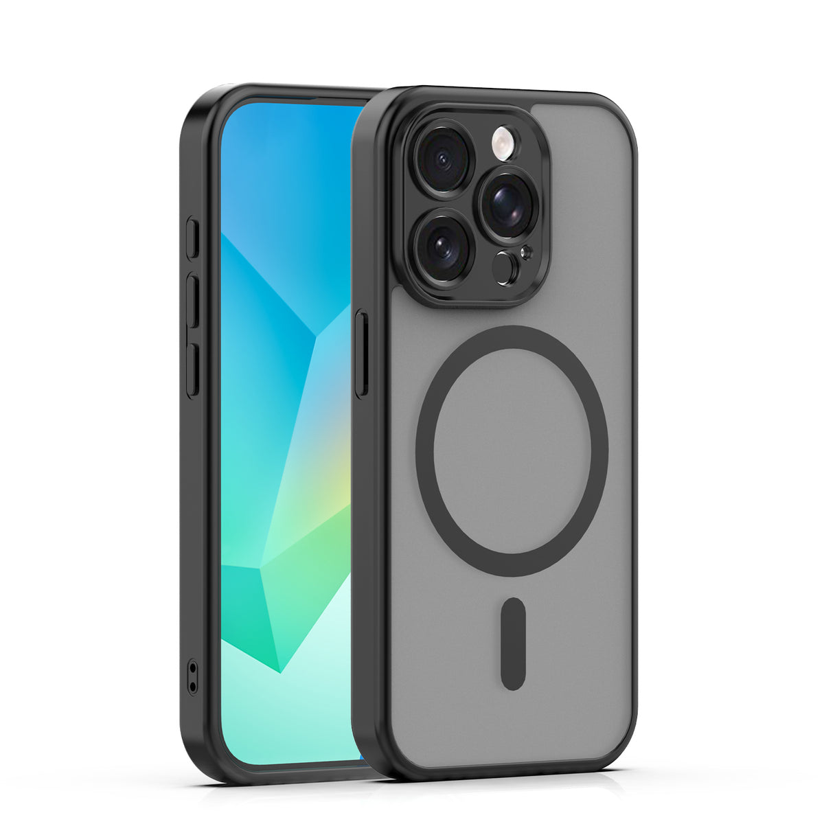 Husa Mag Matt pentru iPhone 14 Pro 6,1" Negru Camera Protection