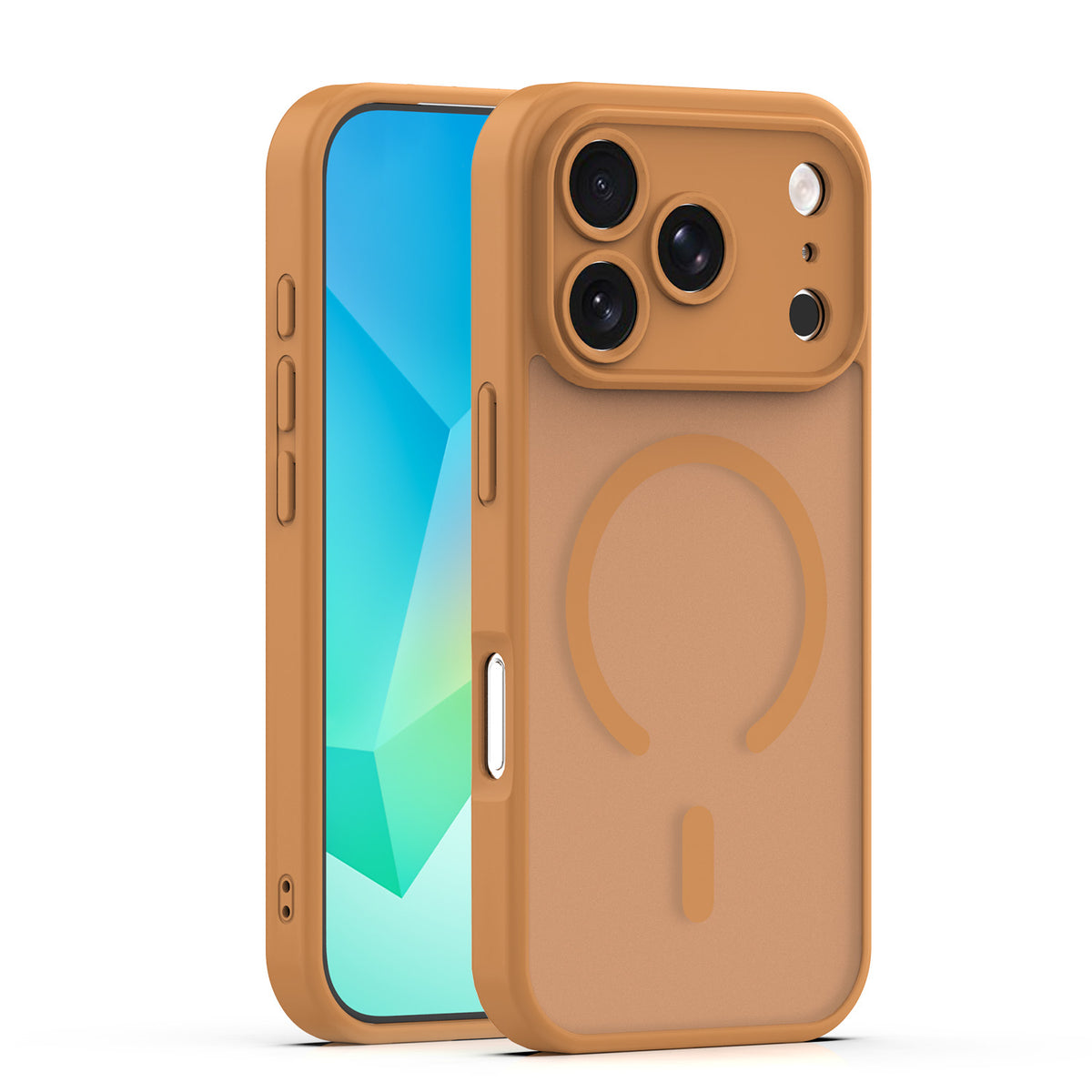 Husa Mag Matt pentru iPhone 17 Pro 6,3" / 18 Pro 6,3" Maro Camera Protection