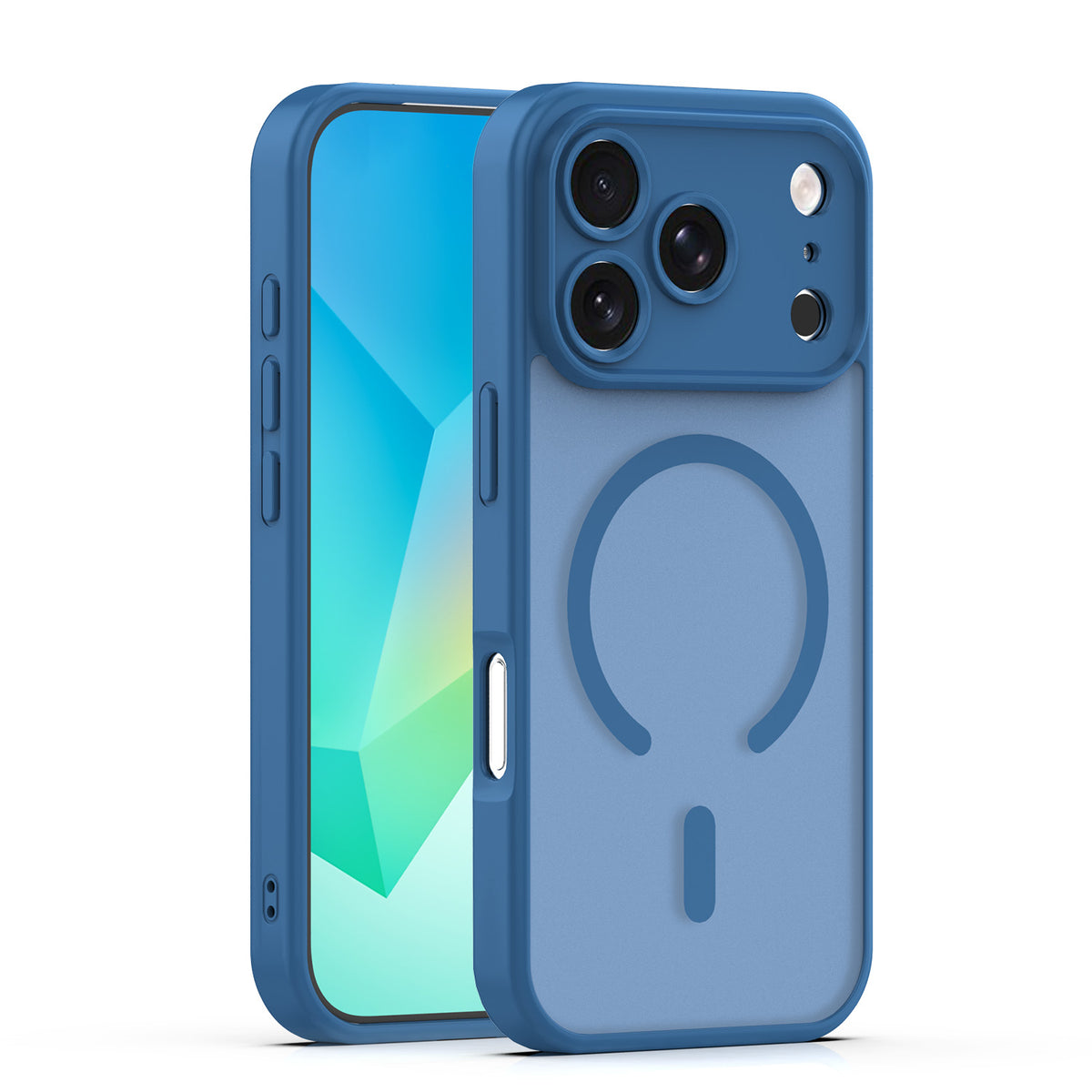 Husa Mag Matt pentru iPhone 17 Pro Max 6,9" / 18 Pro Max 6,9" Albastru inchis Camera Protection
