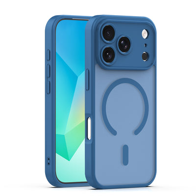Husa Mag Matt pentru iPhone 17 Pro Max 6,9" / 18 Pro Max 6,9" Albastru inchis Camera Protection