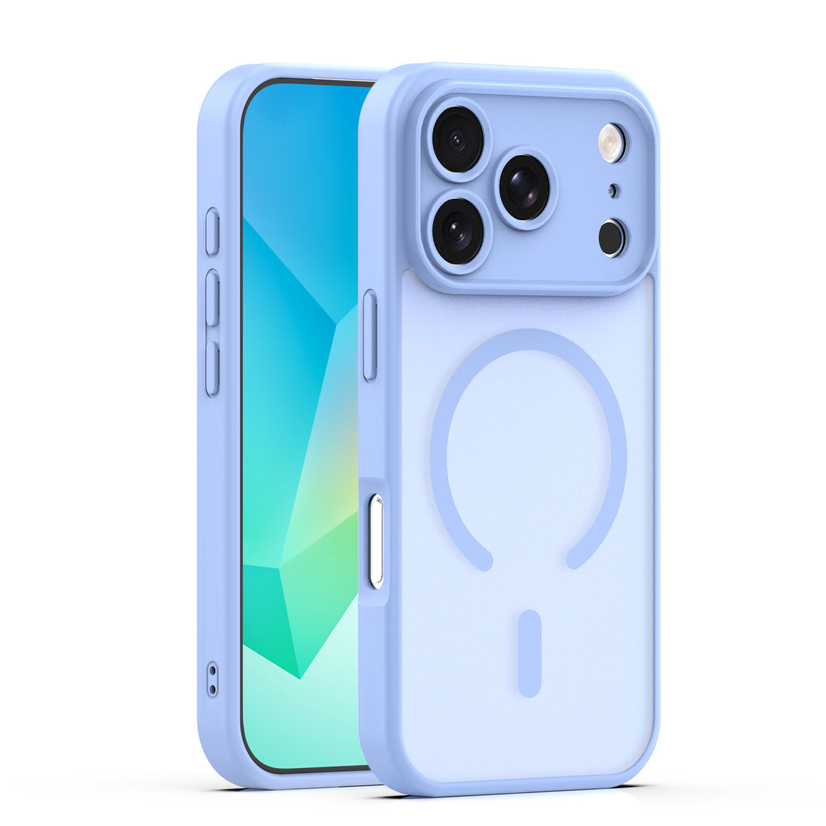 Husa Mag Matt pentru iPhone 17 Pro Max 6,9" / 18 Pro Max 6,9" Albastru deschis Camera Protection