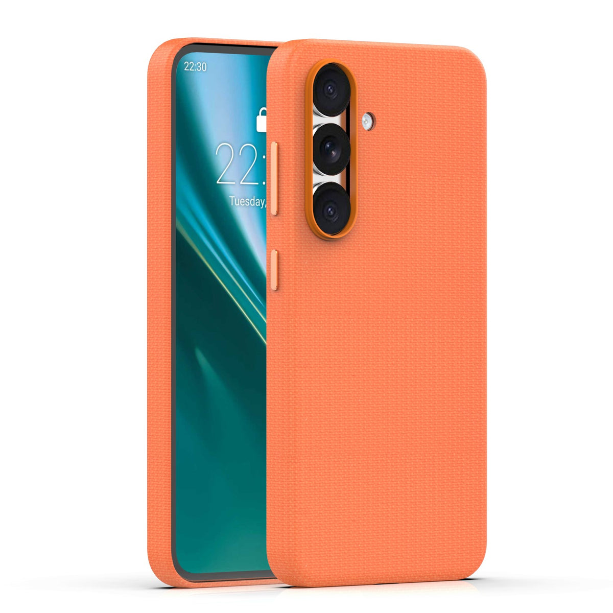 Husa Etteri Elegant Mag pentru Samsung Galaxy S25 Portocaliu