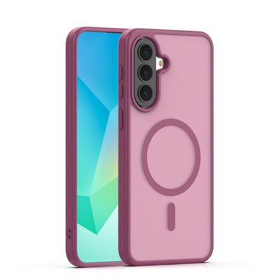 Husa Mag Matt pentru Samsung Galaxy A57 Maroon Big Hole