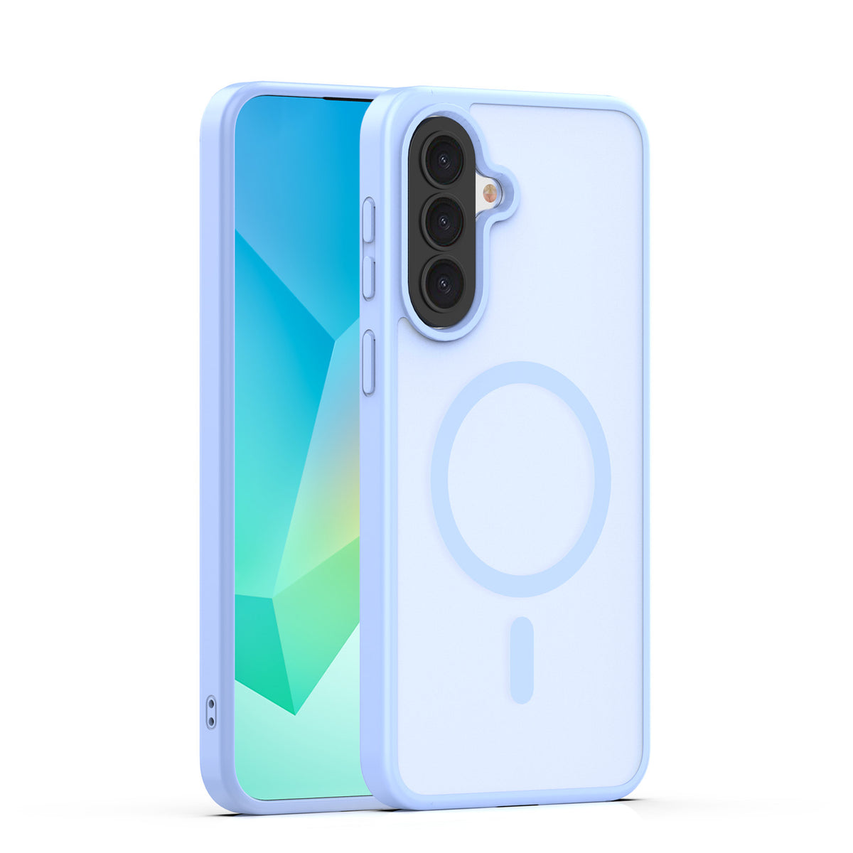 Husa Mag Matt pentru Samsung Galaxy A57 Albastru deschis Big Hole