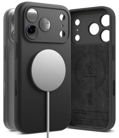 Husa Ringke Silicone Magnetic Magsafe iPhone 18 Pro Max Negru