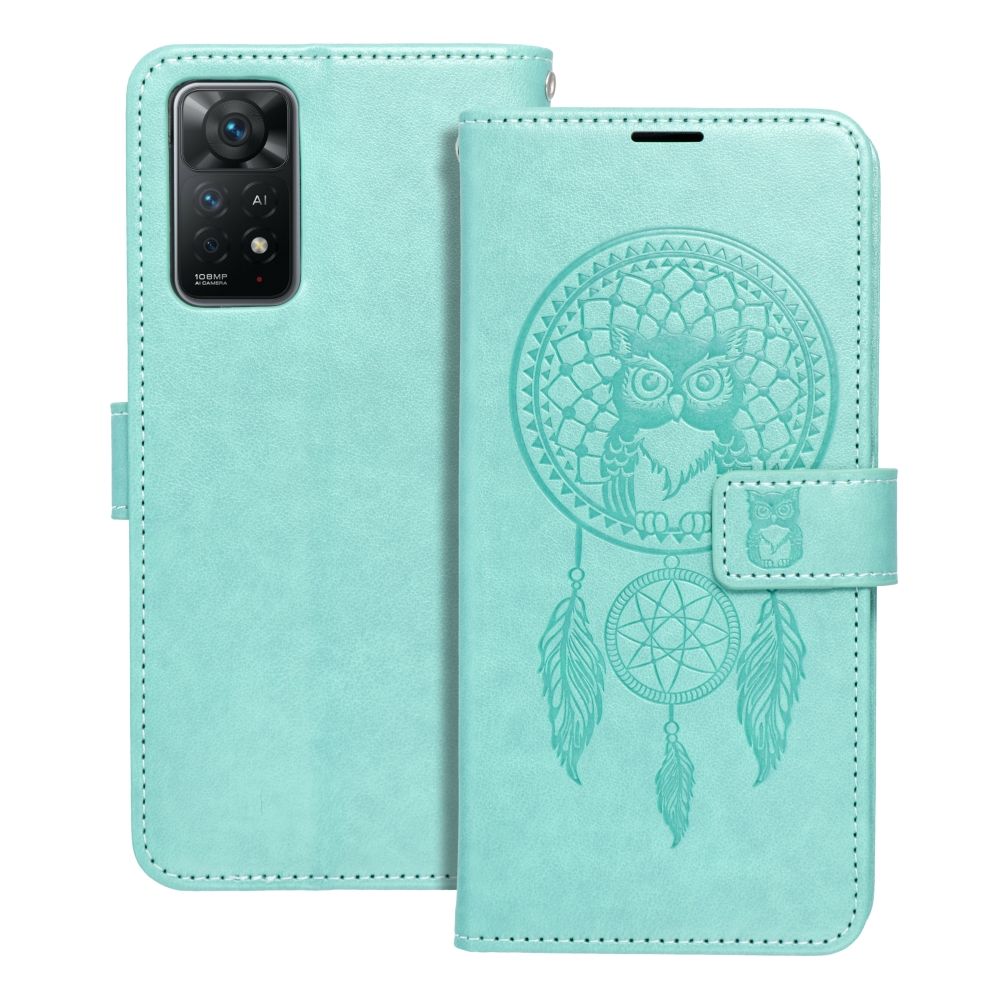 Husa Mezzo Book Flip pentru Xiaomi Redmi Note 11 / 11S Dreamcatcher Verde