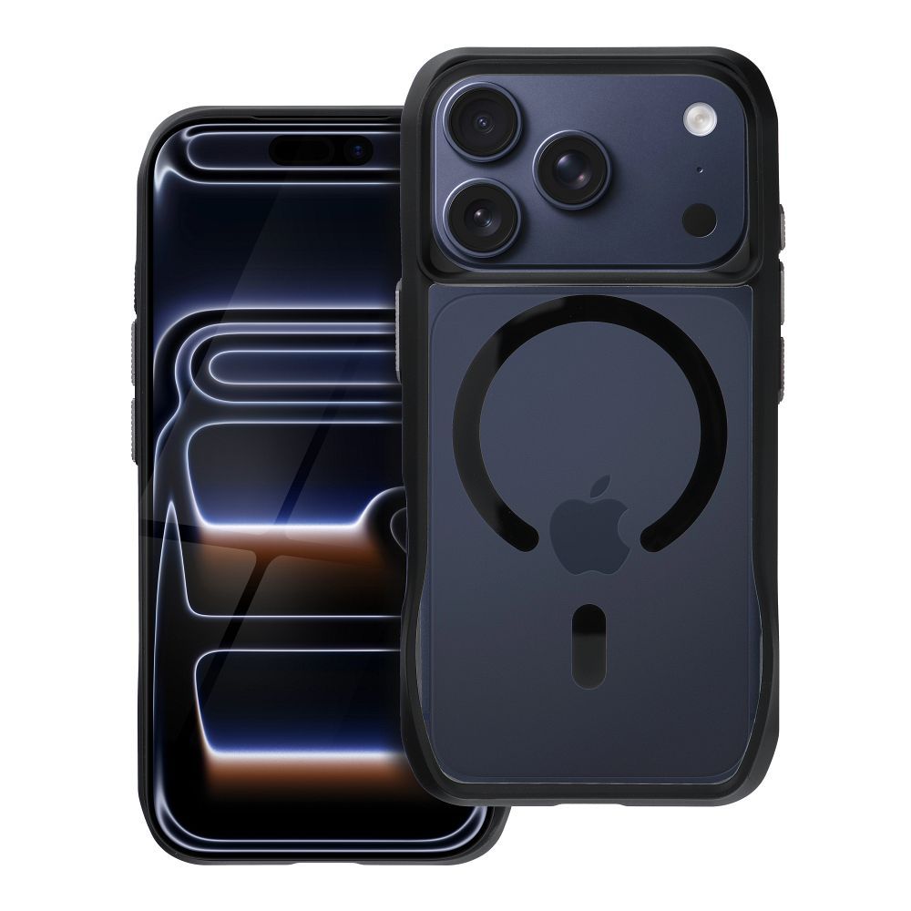 Husa Roar Slim Defender Compatible cu Magsafe pentru iPhone 18 Pro / 17 Pro Negru