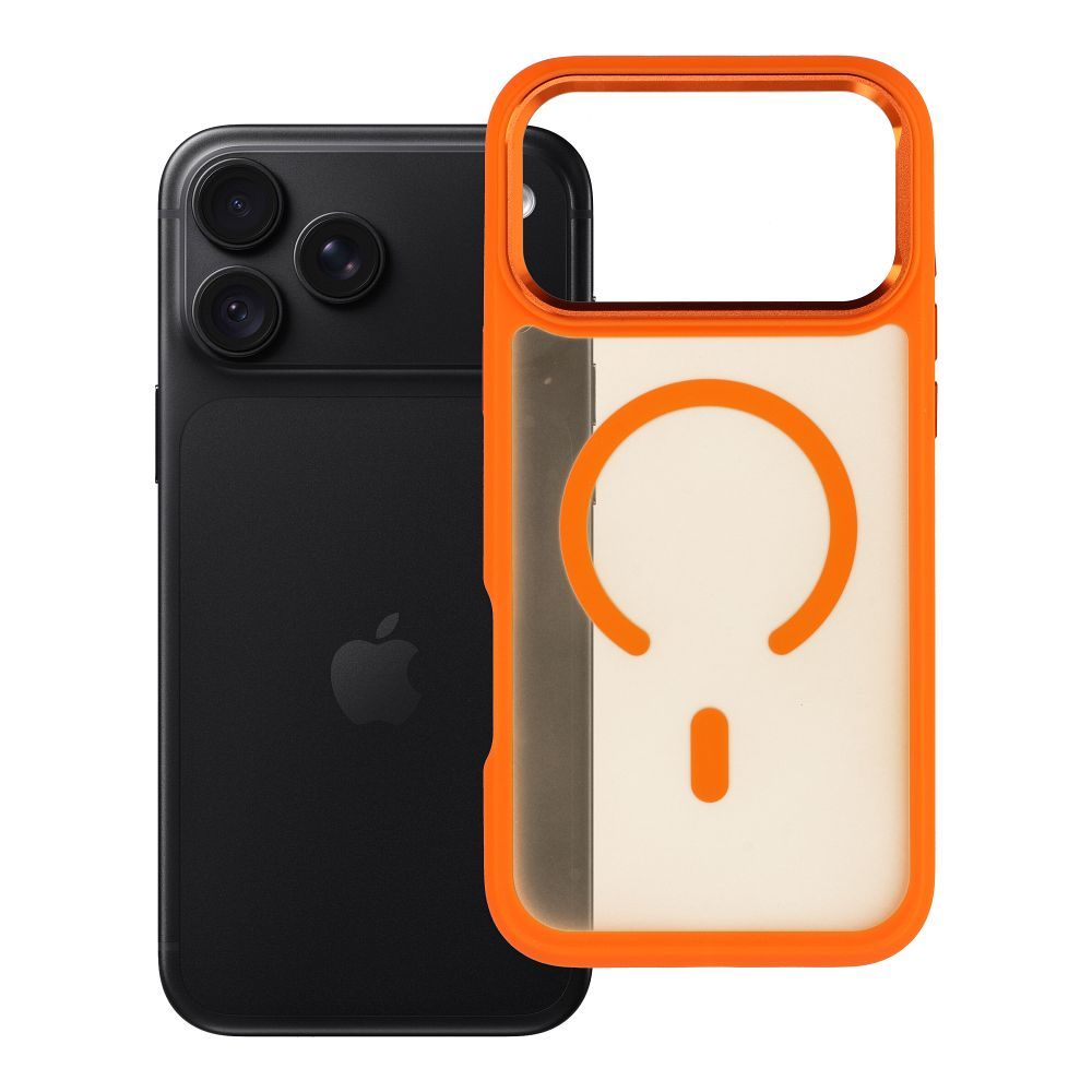 Husa Forcell pentru iPhone 18 Pro Max / 17 Pro Max F-protect Smoke Hybrid Premium Compatible cu Magsafe Portocaliu
