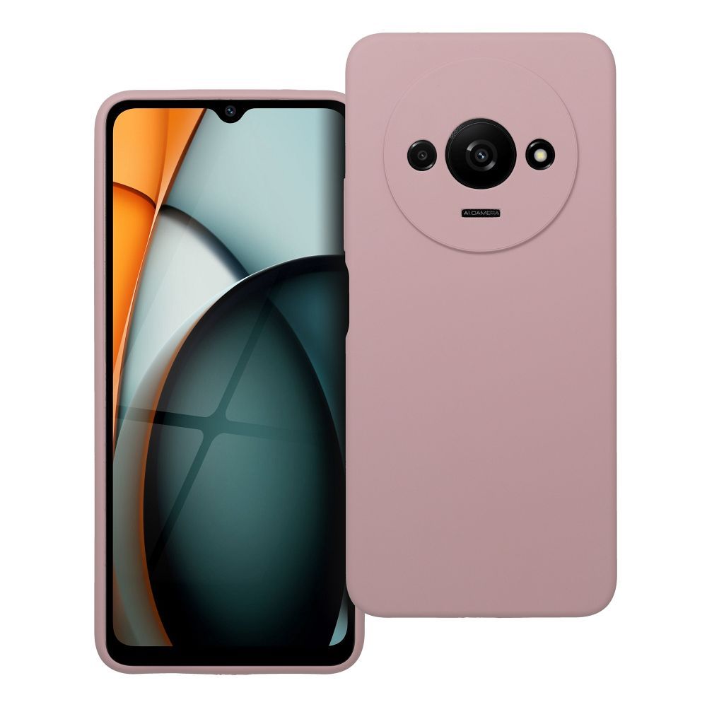 Husa pentru Xiaomi Redmi A3 4G Silicone 2mm (Camera Protection) Powder Roz