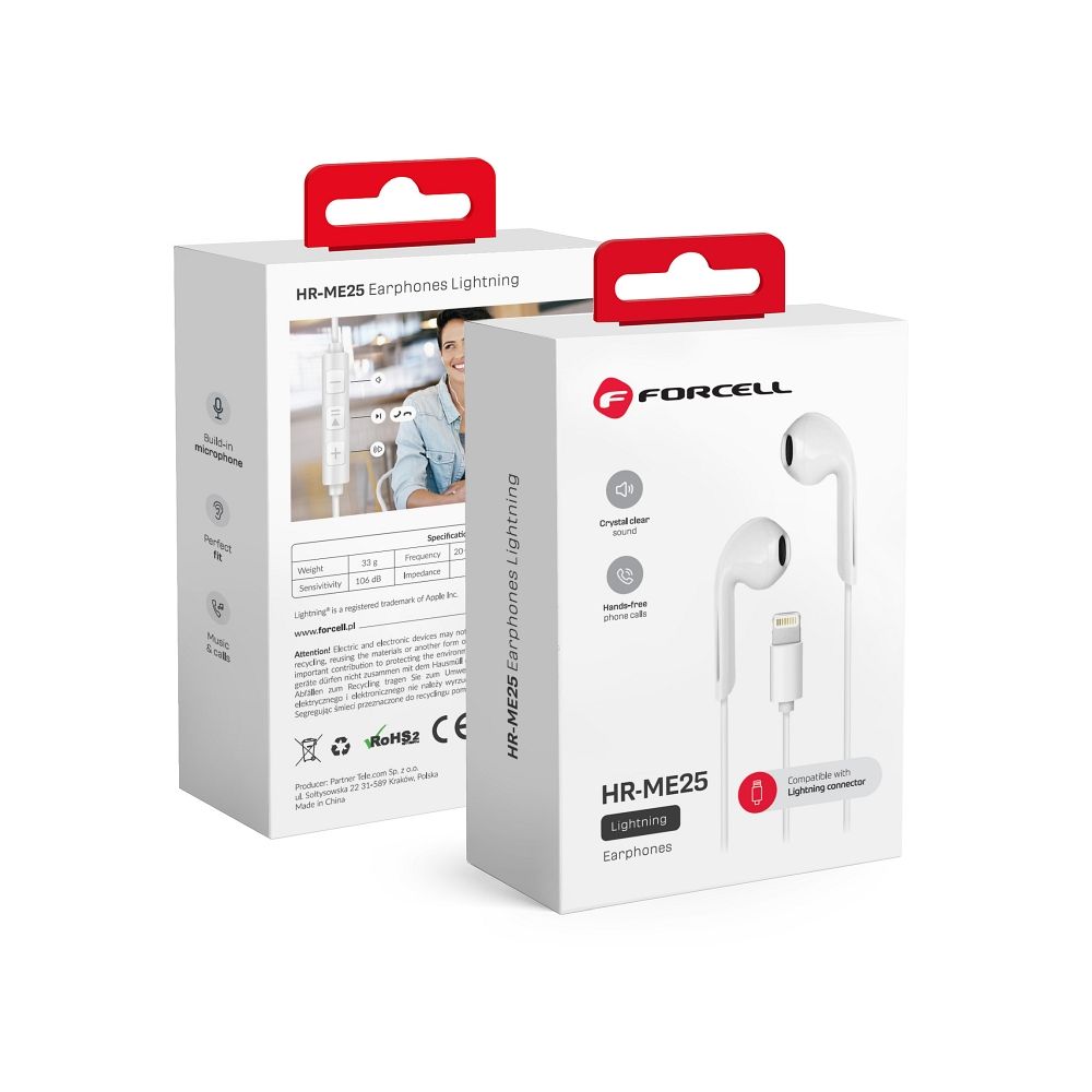 Casti Forcell Wire Lightning F-audio Alb