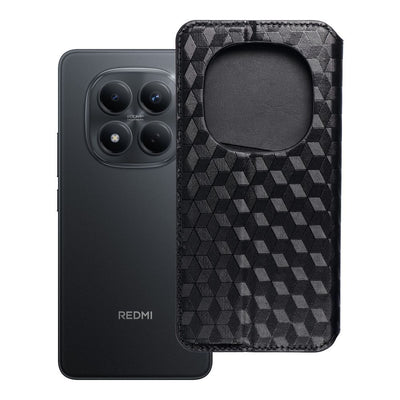 Husa Cubic Book Flip pentru Xiaomi Redmi Note 15 PRO Plus 5G Negru