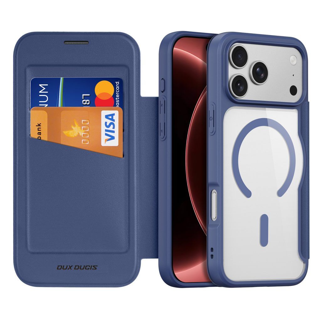 Husa DUX Ducis Skin X PRO Compatible cu Magsafe pentru iPhone 18 Pro / 17 Pro (Open Ring Version) Albastru