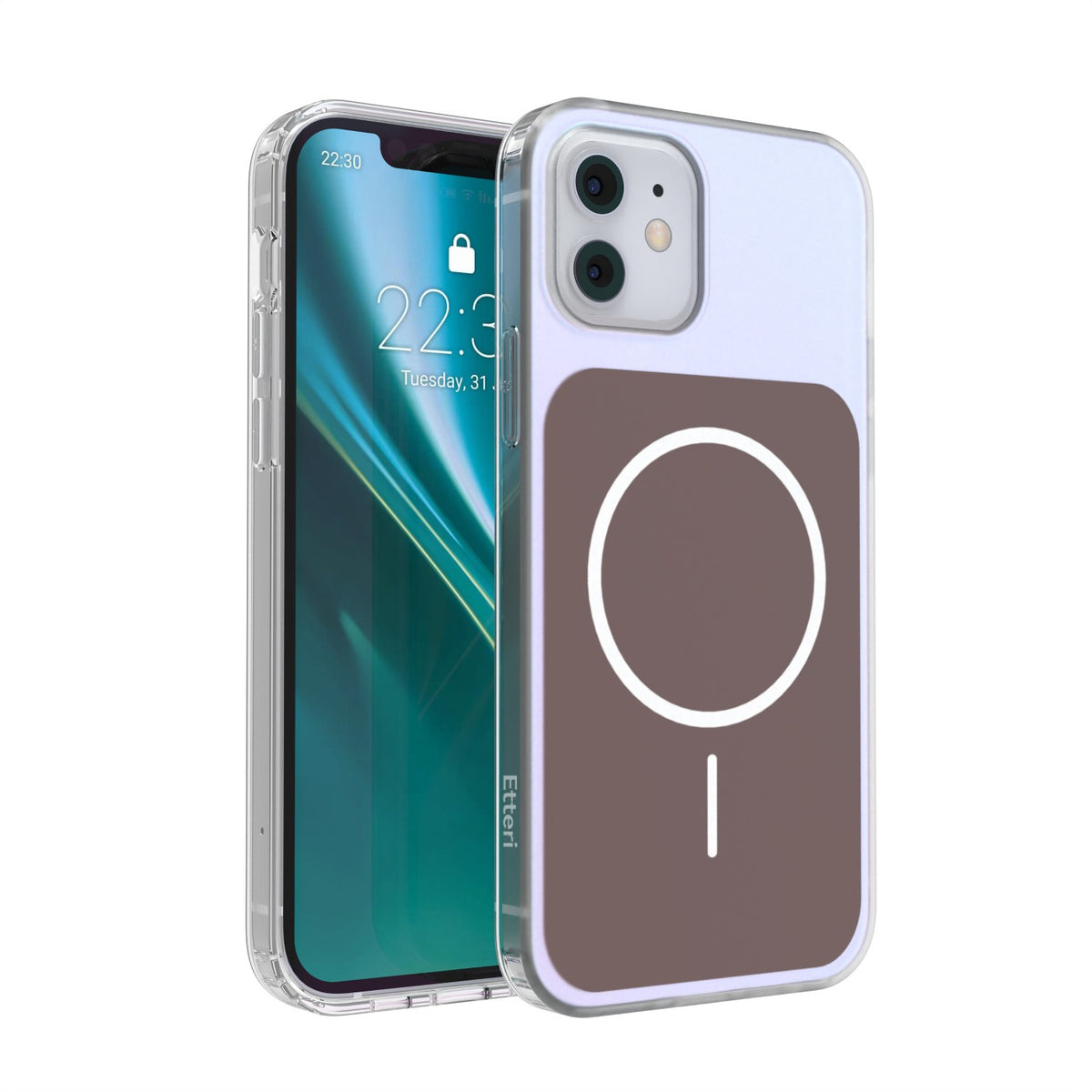 Husa Etteri Hidden Pearl pentru iPhone 12 / 12 Pro 6,1'' Maro