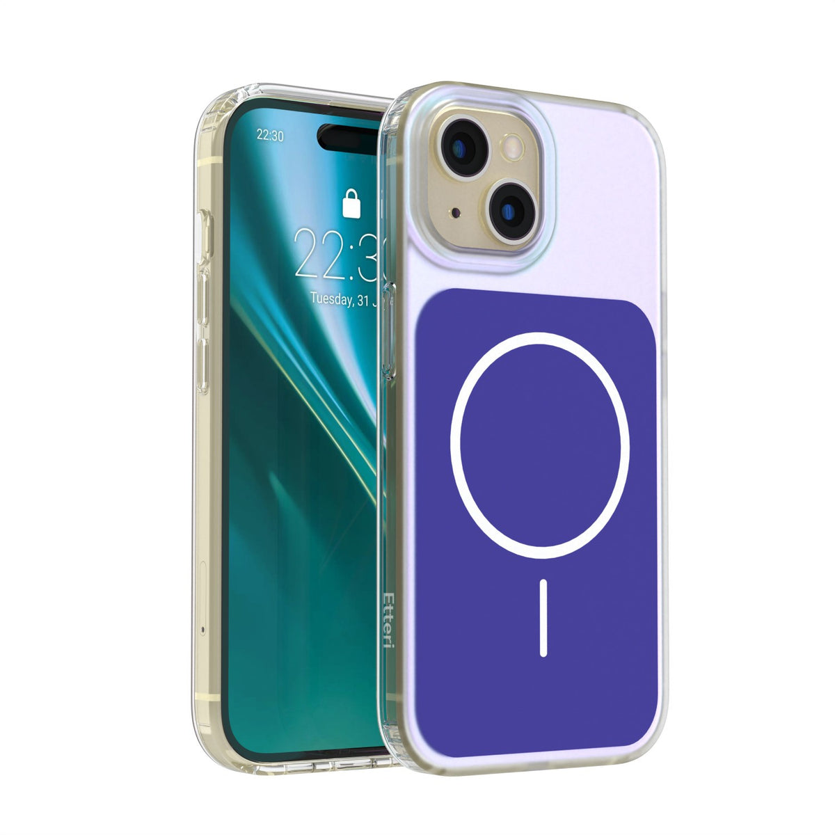 Husa Etteri Hidden Pearl pentru iPhone 15 6,1" Albastru inchis