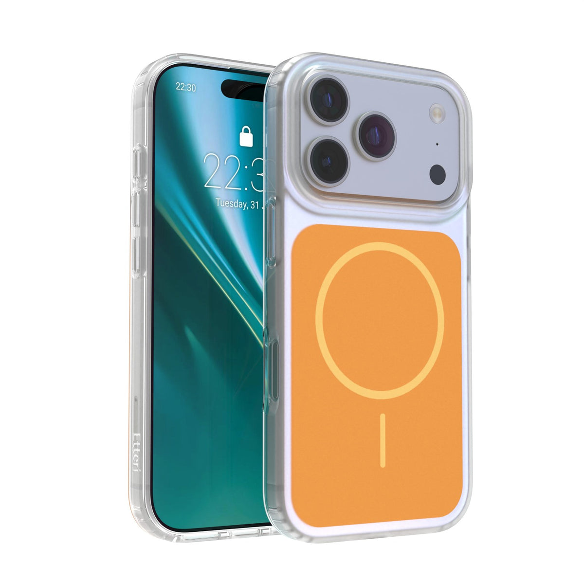 Husa Etteri Hidden Pearl pentru iPhone 17 Pro 6,3" Portocaliu