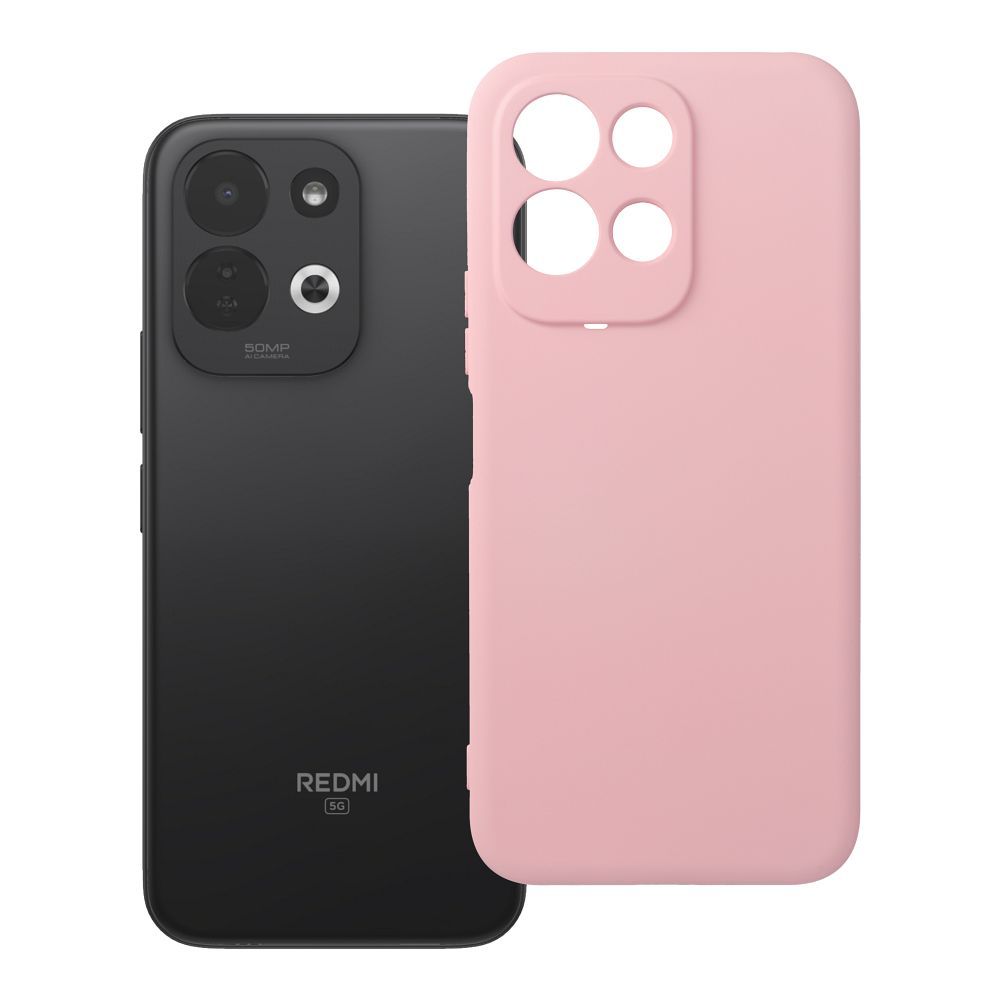 Husa Silicone pentru Xiaomi Redmi 17 4G / 5G Powder Roz