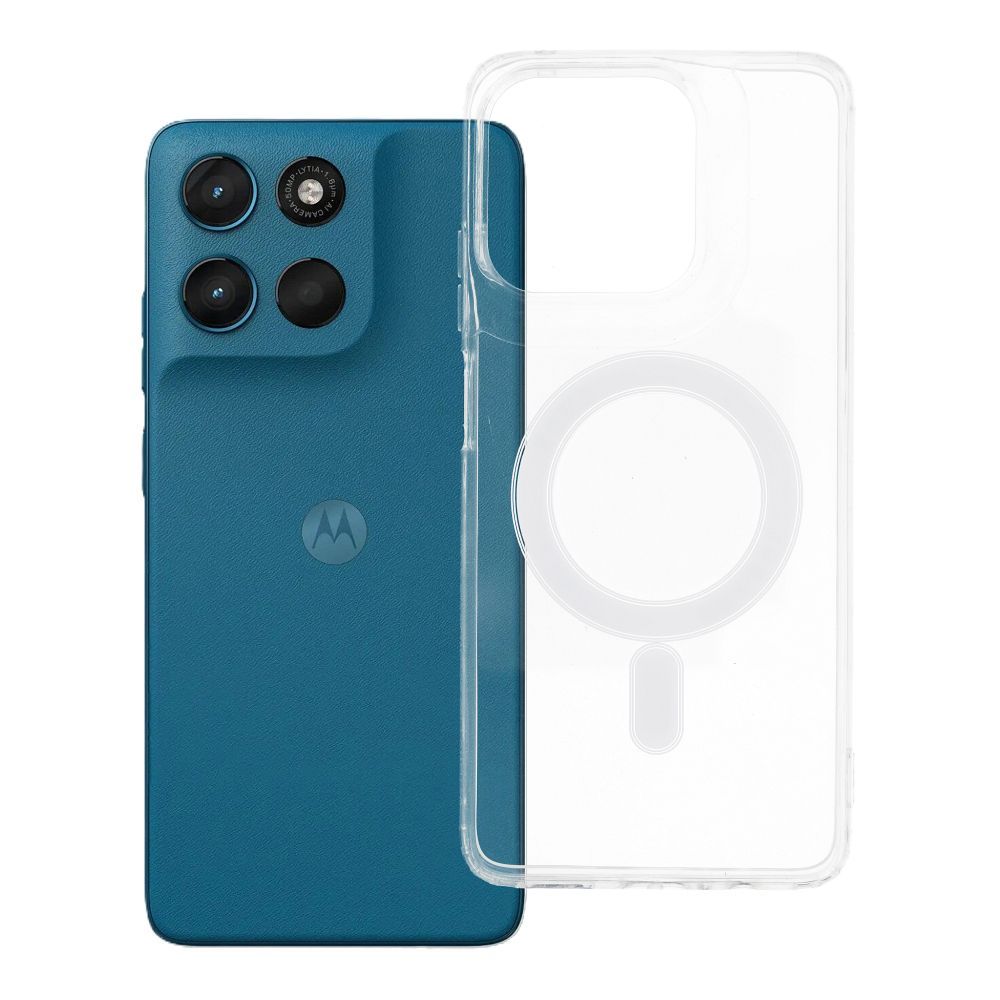 Husa Transparent Mag (MID) pentru Motorola G57 / G57 Power Compatible Z Magsafe Transparent