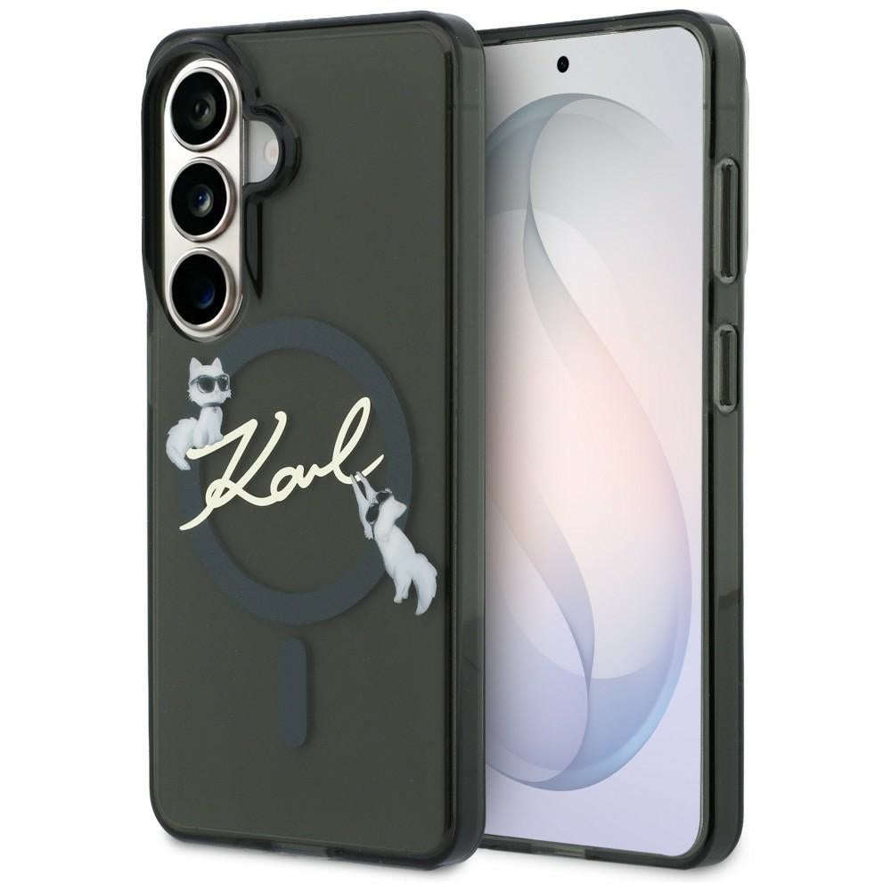 Husa Karl Lagerfeld IML KC Script Magsafe pentru Samsung Galaxy S26 Negru