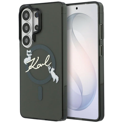 Husa Karl Lagerfeld IML KC Script Magsafe pentru Samsung Galaxy S26 Ultra Negru