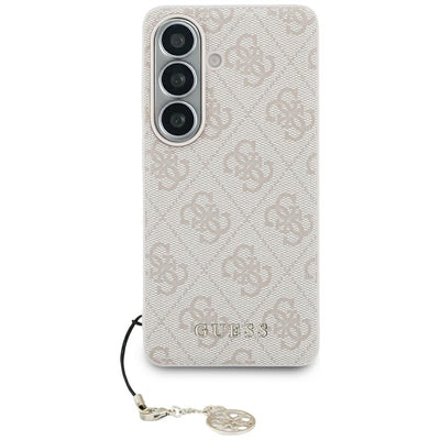 Husa Guess 4G Classic Logo Charm Magsafe pentru Samsung Galaxy S26 Roz