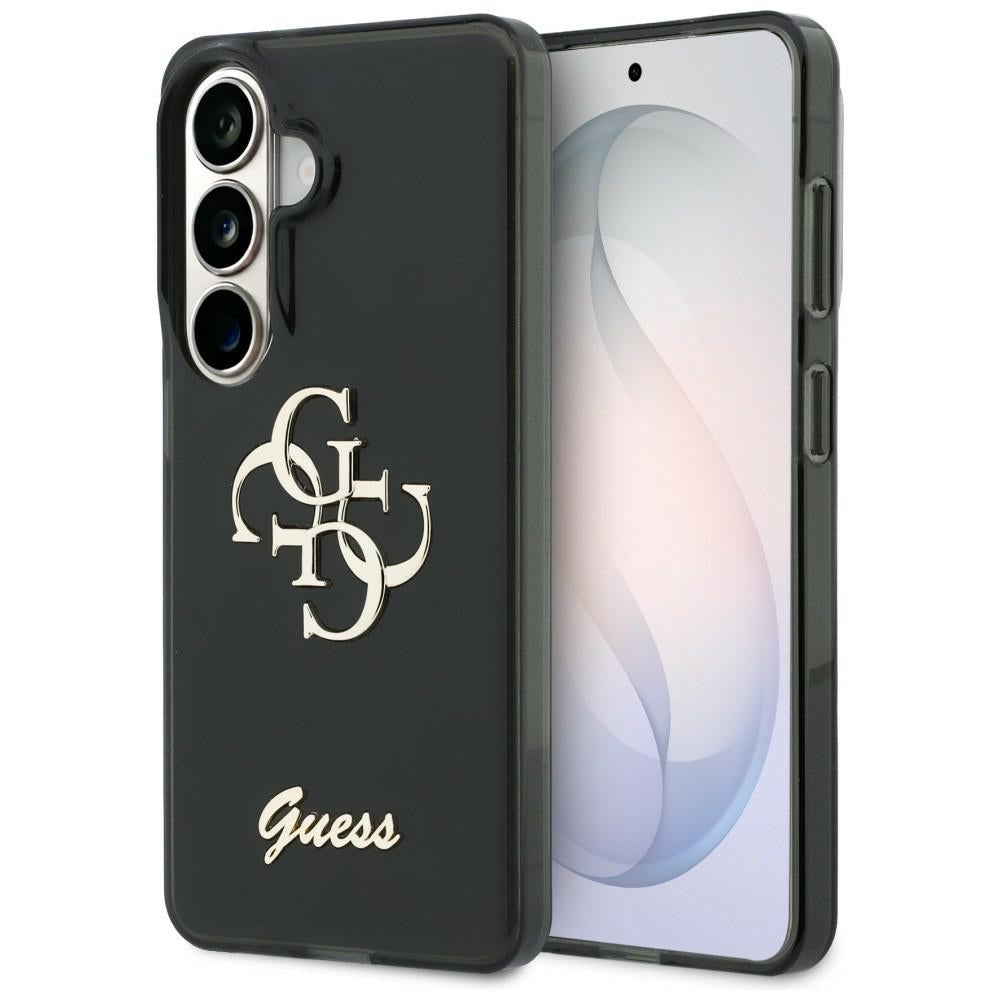Husa Guess IML Big Metal 4G Script pentru Samsung Galaxy S26 Negru