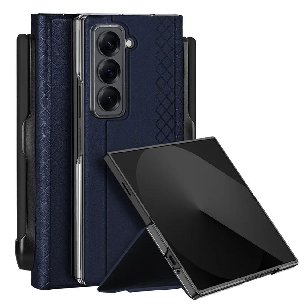 Husa DUX Ducis Bril cu Pen Suport pentru Samsung Z Fold SE/W25 Albastru