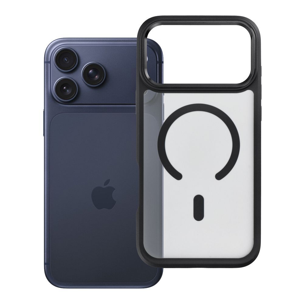 Husa Forcell pentru iPhone 18 Pro Max / 17 Pro Max F-protect Smoke Hybrid Premium Compatible cu Magsafe Negru