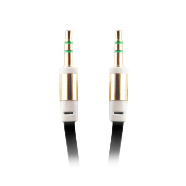Audio cablu jack 3,5mm - jack 3,5mm 1,0 m Negru bulk