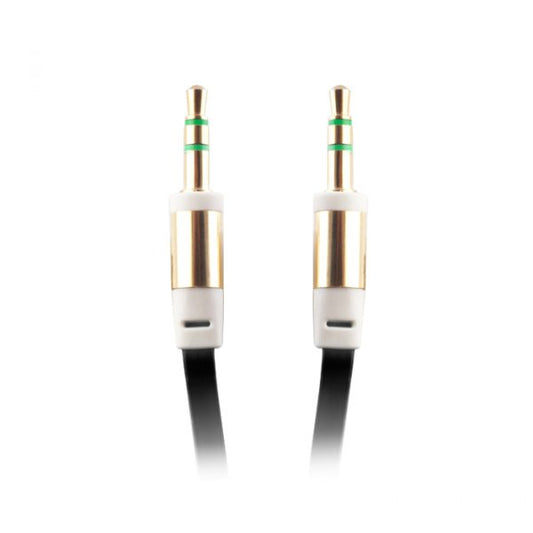 Audio cablu jack 3,5mm - jack 3,5mm 1,0 m Negru bulk