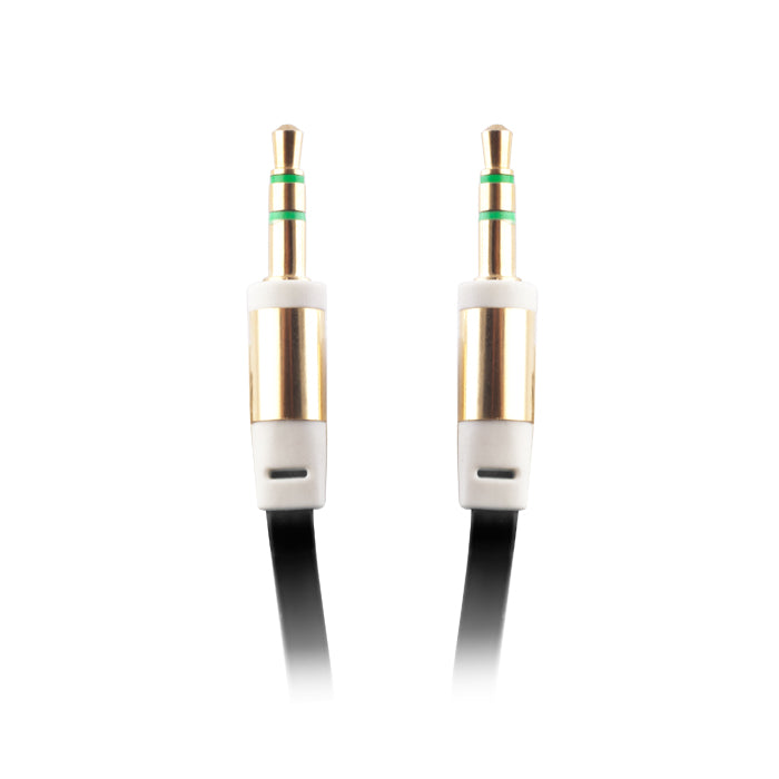 Audio cablu jack 3,5mm - jack 3,5mm 1,0 m Negru bulk