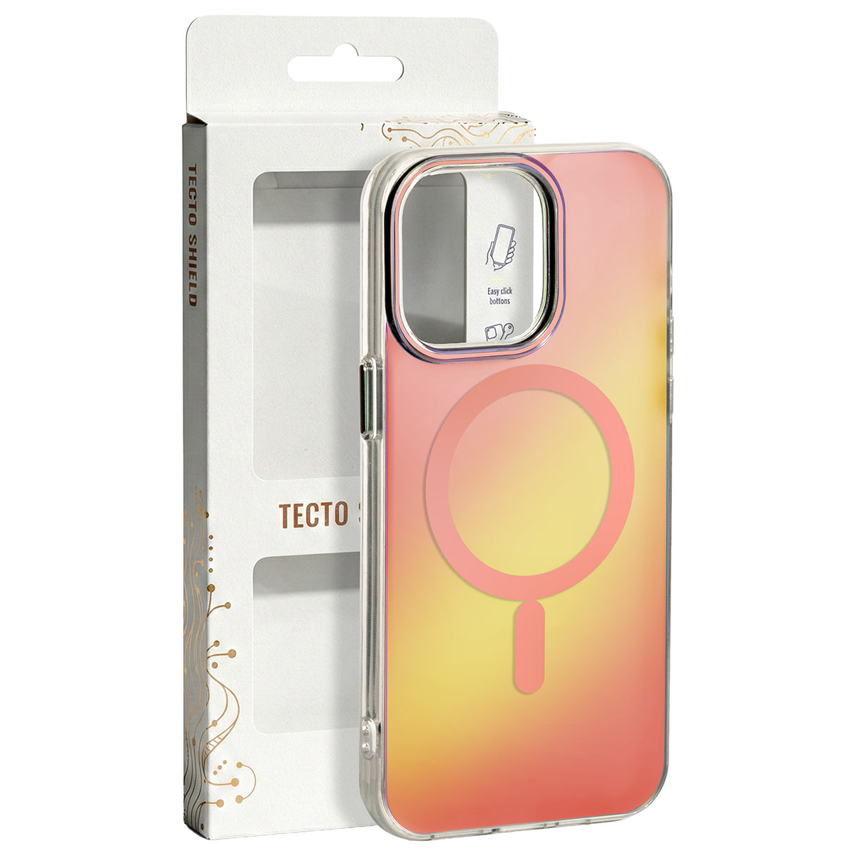 Husa Tecto Shield Aurora pentru iPhone 17 Pro Max 6,9" / 18 Pro Max 6,9" Roz