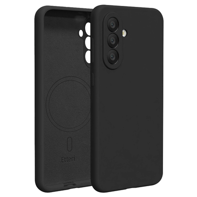 Husa Etteri Silicone Mag pentru Samsung Galaxy A57 5G Negru