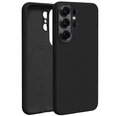 Husa Etteri Silicone Mag pentru Samsung Galaxy S26 Ultra Negru