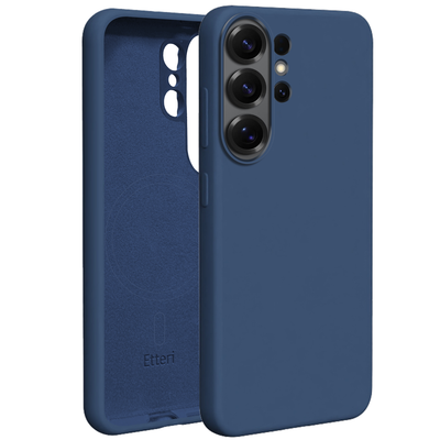 Husa Etteri Silicone Mag pentru Samsung Galaxy S26 Ultra Albastru inchis