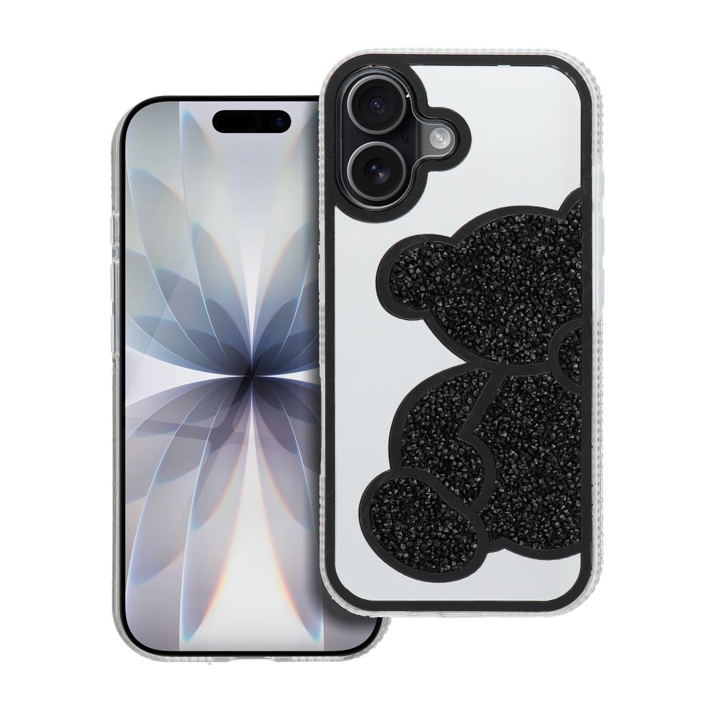 Husa Teddy Bear pentru iPhone 17 Negru