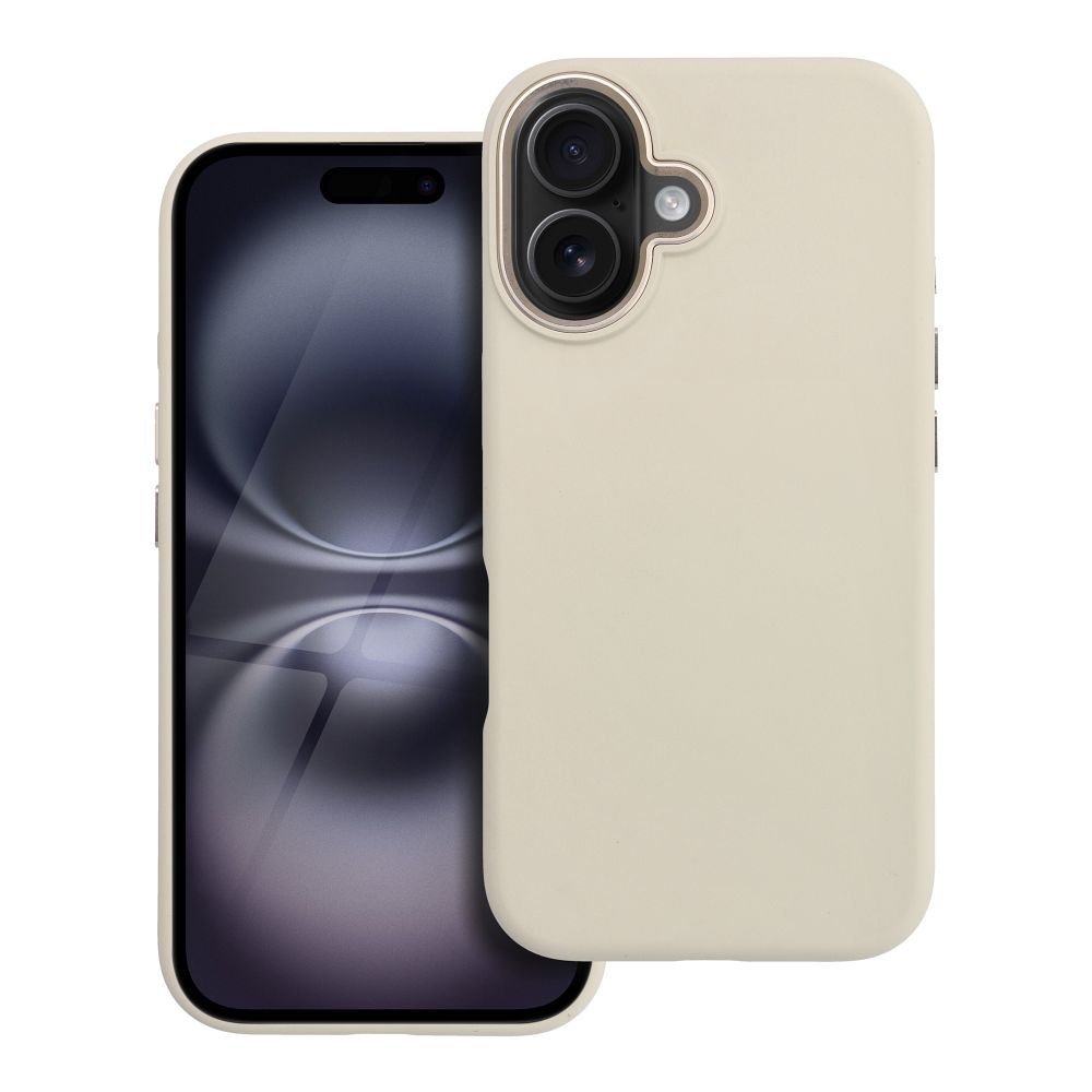 Husa Forcell pentru iPhone 16 F-protect Frame Premium Compatible cu Magsafe Antique Alb