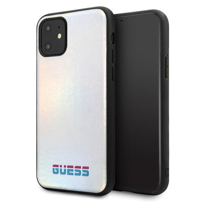 Husa Guess iPhone 11 Pro Max Argintiu/Argintiu Hard Iridescent