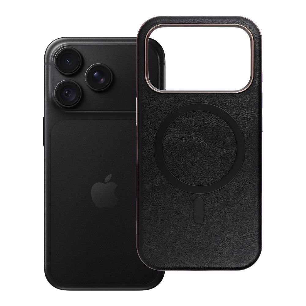Husa Gentleman Mag pentru iPhone 18 Pro / 17 Pro Compatible cu Magsafe Negru
