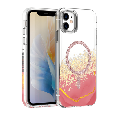 Husa Epoxy Mag pentru iPhone 11 Roz