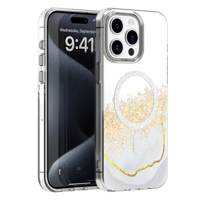 Husa Epoxy Mag pentru iPhone 14 Pro 6,1" Alb