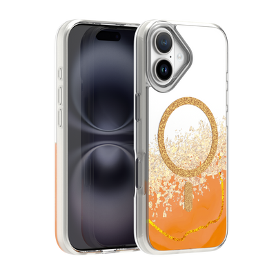 Husa Epoxy Mag pentru iPhone 16 6,1" Portocaliu