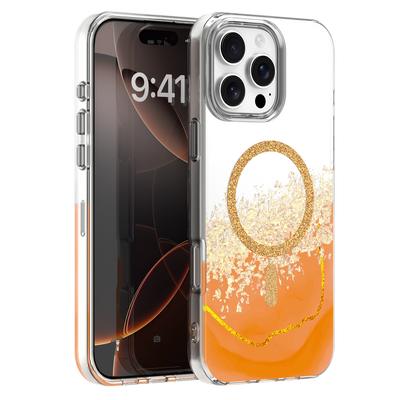 Husa Epoxy Mag pentru iPhone 16 Pro 6,3" Portocaliu