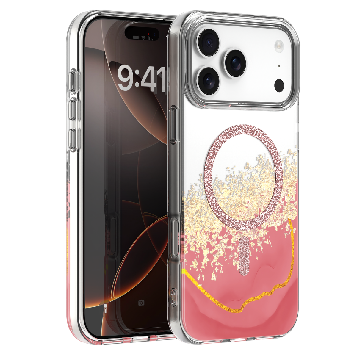 Husa Epoxy Mag pentru iPhone 17 Pro 6,3'' Roz