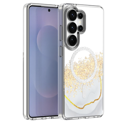 Husa Epoxy Mag pentru Samsung Galaxy S25 Ultra Alb