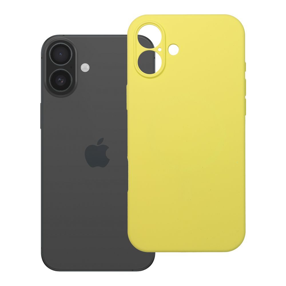 Husa pentru iPhone 16 Plus Silicone 2mm (Camera Protection) Compatible cu Magsafe Galben