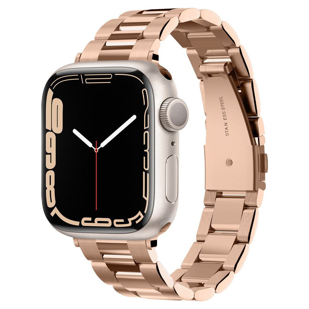 Curea Spigen Modern Fit pentru Apple Watch 4/5/6/7/8/SE (38/40/41 Mm) - Roz auriu