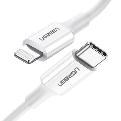 Cablu Ugreen Us171 Lightning - Usb-c Mfi PD 20W 480Mb/S 1m - Alb
