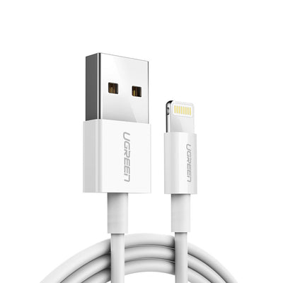 Cablu Ugreen Us155 20728 Usb-a / Lightning Mfi 2.4A 1m - Alb
