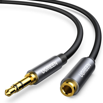 Cablu Ugreen Av118 10592 3.5 Mm Mini Jack (Male) / 3.5 Mm Mini Jack (Female) 1m - Argintiu