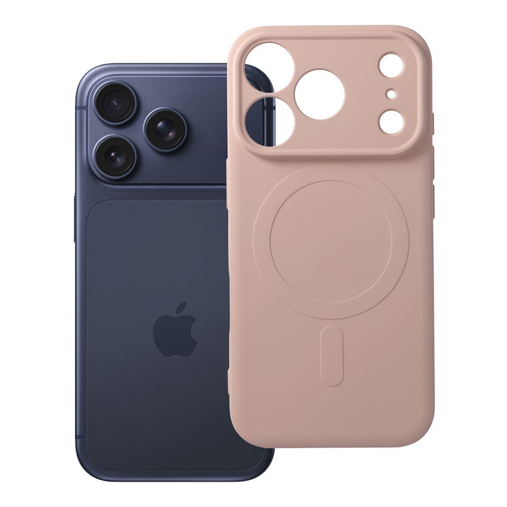 Husa Silicone Mag pentru iPhone 18 Pro / 17 Pro Compatible cu Magsafe (Camera Protection) Roz